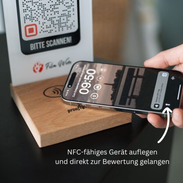 Google Bewertung per NFC Chip erhalten