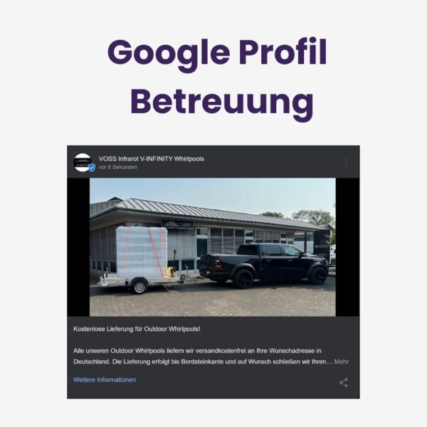 Google Profil Betreuung Unternehmensprofil My Business