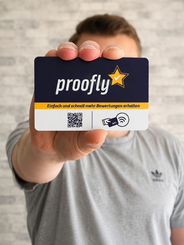 Proofly Bewertungskarte mit NFC - Vorteile